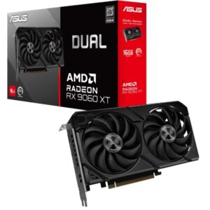 Asus Karta graficzna Dual Radeon RX 9060 XT 16GB GDDR6 DUAL-RX9060XT-16G