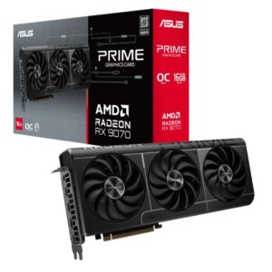 Asus Karta graficzna RX 9070 PRIME OC 16GB GDDR6 256bit DP/HDMI