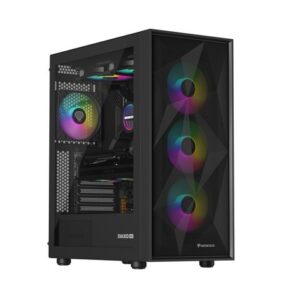 Natec Obudowa Genesis Diaxid 605 ARGB MIDI TOWER USB-C Czarna