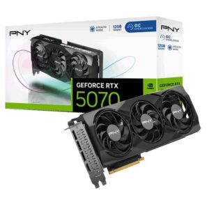 PNY Karta graficzna GeForce RTX5070 OC 3F 12GB 192-bit 672GB/s