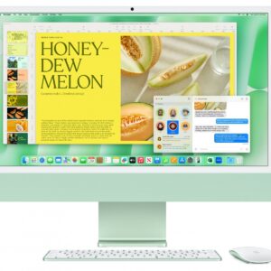 Apple iMac 24 cale: M4 10/10, 16GB, 256GB SSD - Zielony