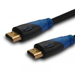 Savio Kabel HDMI oplot nylon złoty v1.4 4Kx2K 1.5m, CL-02