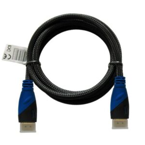 Savio Kabel HDMI (M) 2m, oplot nylonowy, złote końcówki, v1.4 high speed, ethernet/3D, CL-48