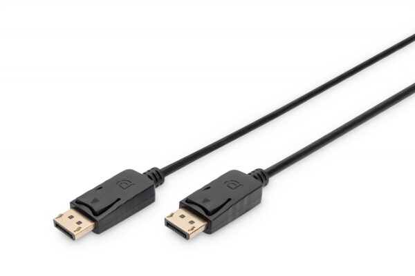 Digitus Kabel połączeniowy DisplayPort 1.2 z zatrzaskami Typ DP/DP M/M czarny 2m