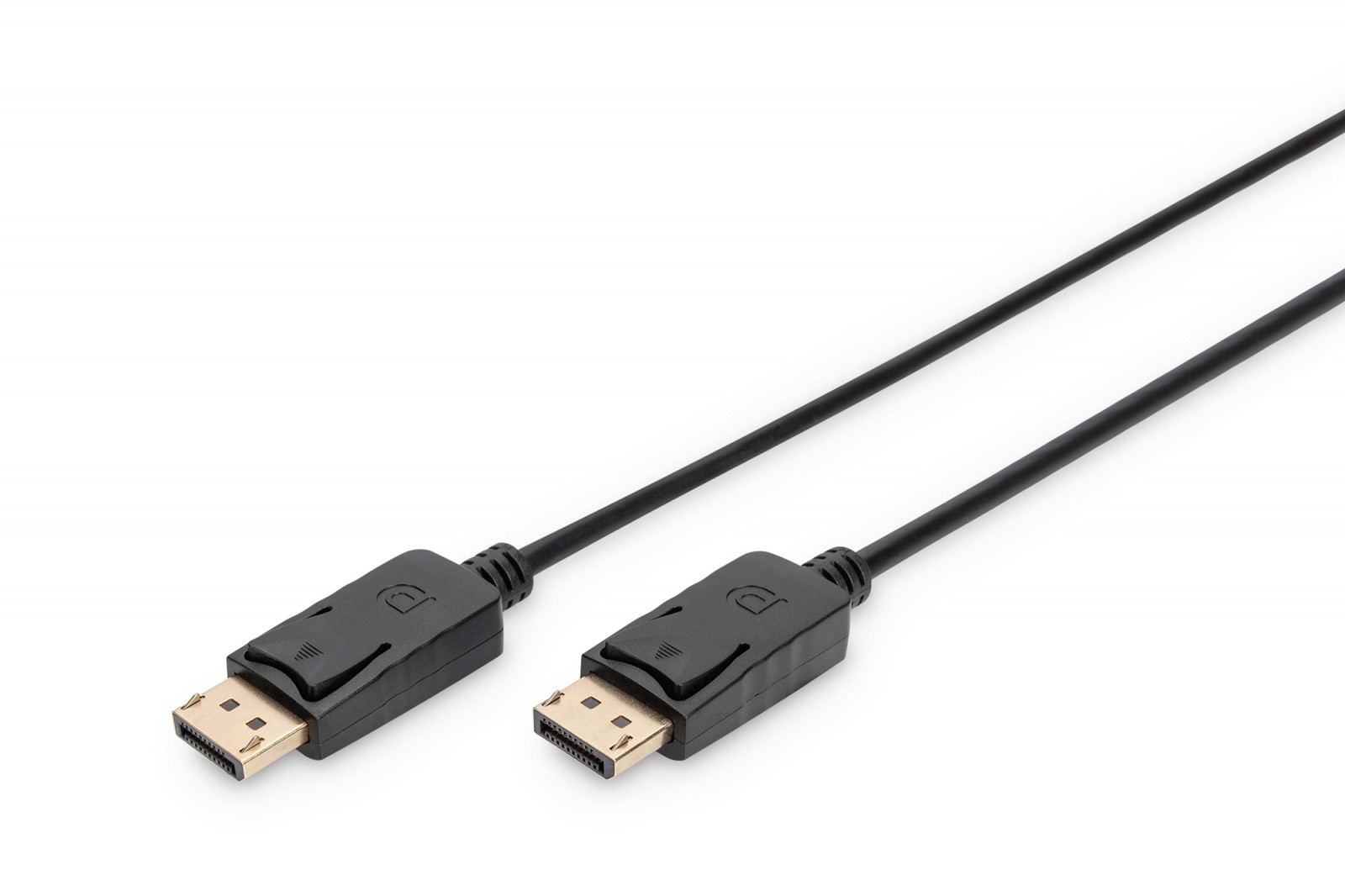 Digitus Kabel połączeniowy DisplayPort 1.2 z zatrzaskami Typ DP/DP M/M czarny 2m