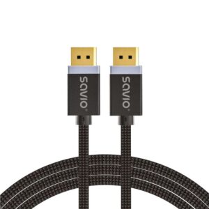 Savio Kabel DisplayPort (M) v1.4, 1m, CL-165