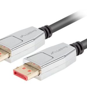 Lanberg Kabel DISPLAYPORT M/M 20 PIN V1.4 1.8m 8K czarny