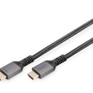 Digitus Kabel Premium połączeniowy HDMI 2.1 Ultra HighSpeed 8K60Hz UHD Typ HDMI A/A M/M 1m Czarny