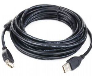 Gembird Przedłuzacz USB 2.0 typu AM-AF 4,5m FERRYT czarny