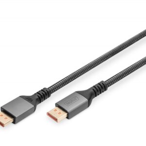Digitus Kabel połączeniowy PREMIUM DisplayPort 2.1 16K 60Hz DP/DP M/M 1m Czarny