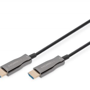 Digitus Kabel połączeniowy hybrydowy AOC HDMI 2.0 Premium HighSpeed 4K/60Hz UHD HDMI A/HDMI A M/M 10m Czarny