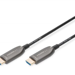 Digitus Kabel połączeniowy hybrydowy AOC HDMI 2.1 Ultra High Speed 8K/60Hz UHD HDMI A/HDMI A M/M 15m Czarny