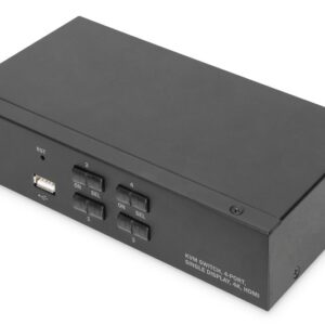 Digitus Przełącznik KVM 4 portowy HDMI, 4K 30Hz