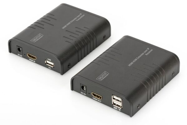 Digitus Przedłużacz/Extender KVM (HDMI+USB) do 120m po skrętce Cat.5e UTP lub IP, FHD 3D (zestaw)