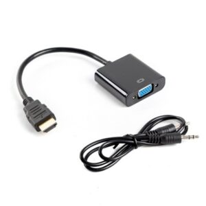 Lanberg Adapter HDMI-A (M) -> VGA (F) + audio na kablu
