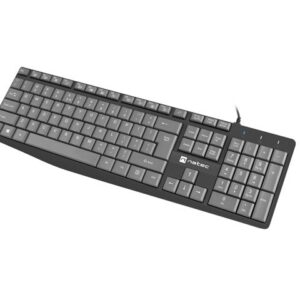 Natec Klawiatura Nautilus US Slim 1.8m czarno-szara