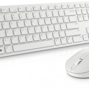 Dell Zestaw bezprzewodowy klawiatura + mysz KM5221W biały