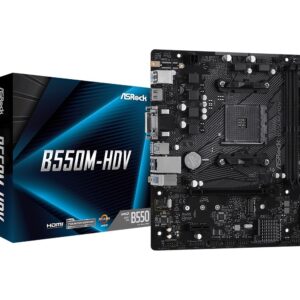 ASRock Płyta główna B550M-HDV AM4 2DDR4 HDMI/DVI/D-SUB M.2 mATX
