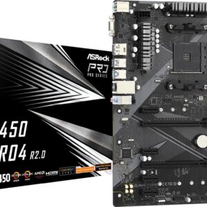 ASRock Płyta główna B450 PRO4 R2.0 AM4 4DDR4 DP/HDMI M.2 USB3.2 ATX