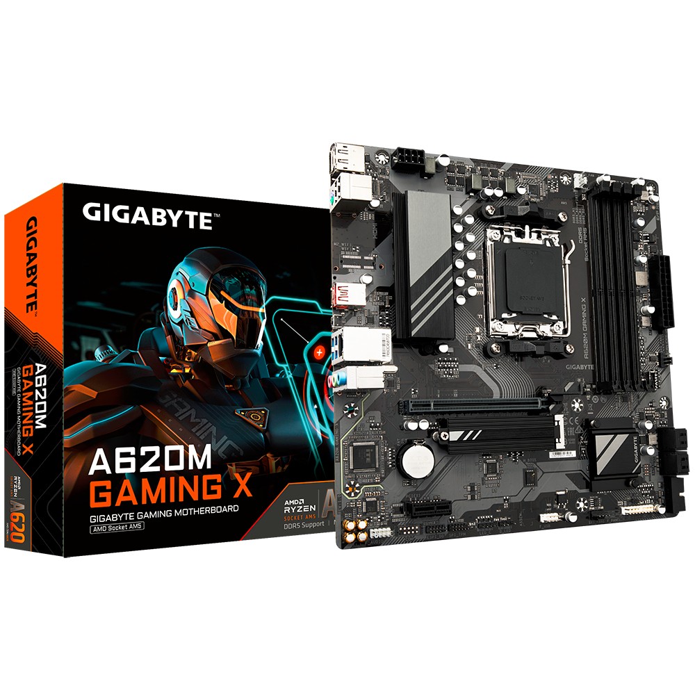 Gigabyte Płyta główna A620M GAMING X AM5 4DDR5 HDMI/DP M.2 mATX
