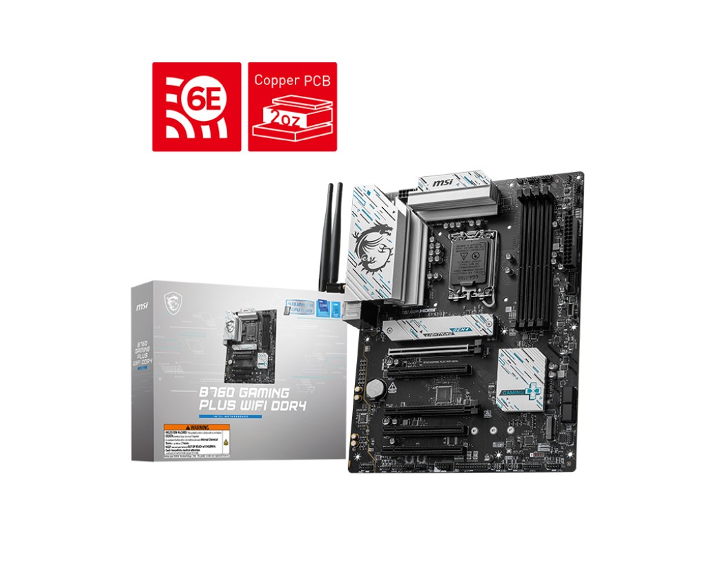 MSI Płyta główna B760 GAMING PLUS WIFI s1700 4DDR4 DP/HDMI ATX
