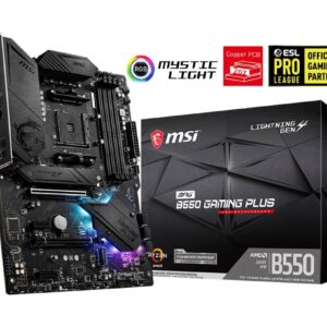 MSI Płyta główna MPG B550 GAMING PLUS AM4 4DDR4 HDMI/DP ATX