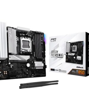 ASRock Płyta główna B850M PRO RS WIFI AM5 4DDR5 mATX