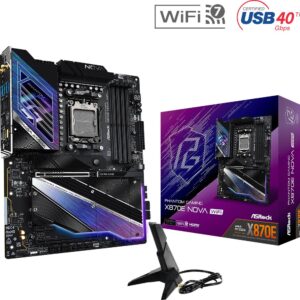 ASRock Płyta główna X870E NOVA WIFI AM5 4DDR5 M.2 ATX