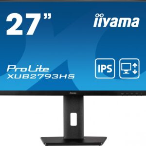 IIYAMA Monitor 27 cali XUB2793HS-B7,IPS,FHD,HDMI,DP,2x2W,300cd