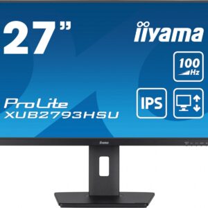 IIYAMA Monitor 27 cali XUB2793HSU-B7,IPS.HDMI.DP.2x2W.USBx2,300cd