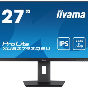 IIYAMA Monitor 27 cali XUB2793QSU-B7 IPS, QHD, HAS(150mm), 100Hz, 300cd