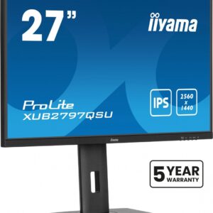 IIYAMA Monitor 27 cali XUB2797QSU-B2 IPS,HDMI,DP,100Hz,QHD,300cd /5y/