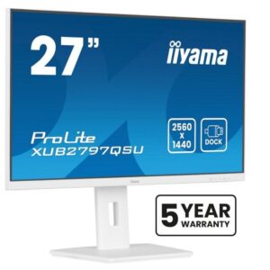 IIYAMA Monitor 27 cali XUB2797QSU-W2,IPS,HDMI,DP,100Hz,QHD,300cd,(5y)