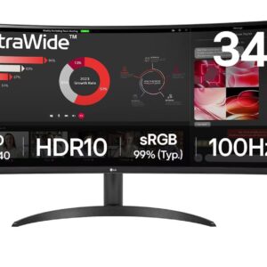 LG Electronics Monitor 34WR50QK-B 34 cale VA