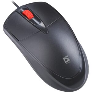 Defender Mysz przewodowa silent click ICON MB-057 1000 DPI Czarna
