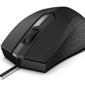 Rebeltec Mysz optyczna Focus USB, 1200DPI 3 przyciski i rolka, czułość 125Hz, kabel 1.8m, waga 66g