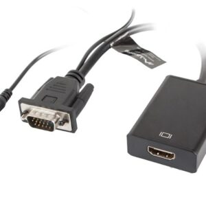 Lanberg Adapter VGA(M) + Audio -> HDMI(Ż)