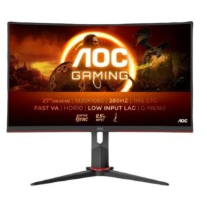 AOC Monitor C27G2Z3 27 cali Zakrzywiony Fast VA 280Hz HDMIx2 DP HAS