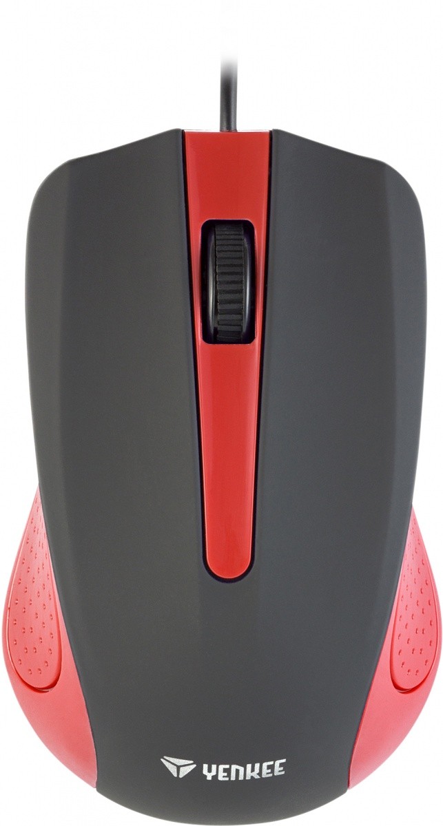YENKEE Mysz przewodowa USB, 3 przyciski, gumowana powierzchnia