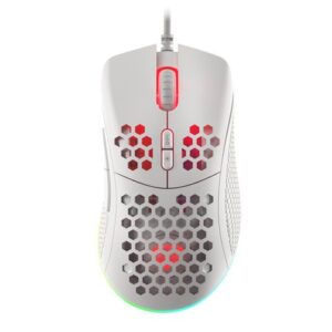 Genesis Mysz Krypton 555 8000DPI podświetlenie RGB Biała
