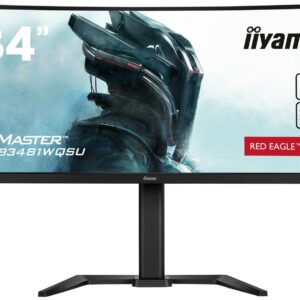 IIYAMA Monitor 34 cale GCB3481WQSU-B1 VA, UWQHD, 180HZ, 0.3ms, 500cd