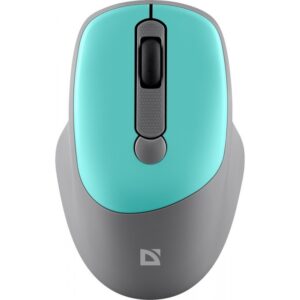 Defender Mysz bezprzewodowa silent click FEAM MM-296 RF 1600 DPI Miętowa