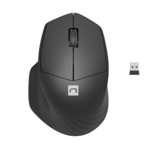 Natec Mysz bezprzewodowa Siskin 2 1600 DPI Bluetooth 5.0 + 2.4 GHz Czarna