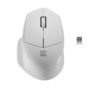 Natec Mysz bezprzewodowa Siskin 2 1600 DPI Bluetooth 5.0 + 2.4GHz, biała