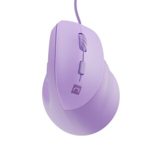Natec Mysz wertykalna CRAKE 2 PRO 128000DPI optyczna lawendowa
