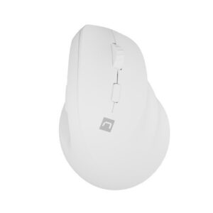 Natec Mysz bezprzewodowa wertykalna Crake 2 BT 5.2 + 2.4GHz biała