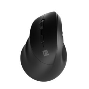Natec Mysz bezprzewodowa wertykalna Crake 2 2400 DPI Bluetooth 5.2 + 2.4GHz dla leworęcznych Czarna
