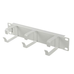 Lanberg Organizer kabli 10 cali z 3 metalowymi uchwytami TYP B szary