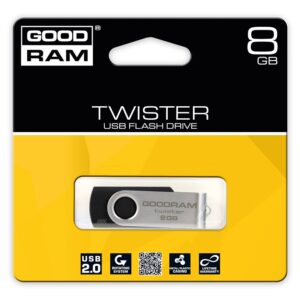 GOODRAM TWISTER 8GB Czarny USB2.0