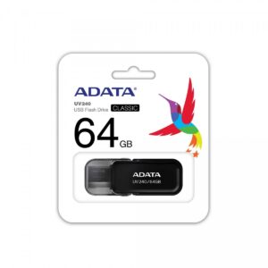 Adata Pendrive UV240 64GB USB 2.0 Czarny